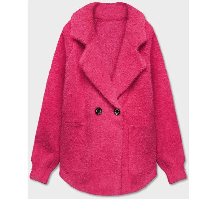 Krátky ružový prehoz cez oblečenie typu alpaka (CJ65)