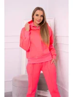 Zateplený rolák a mikina s kapucňou ružová neónová Zateplený rolák a mikina s kapucňou ružová neónová