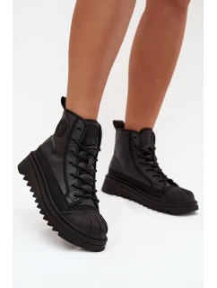 Vysoké Dámské Tenisky Zateplené Big Star model 21705856 Černé - Big Star Shoes