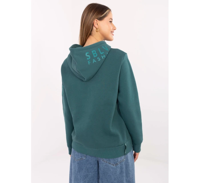 Mikina D10600BI02690A7NO morská farba