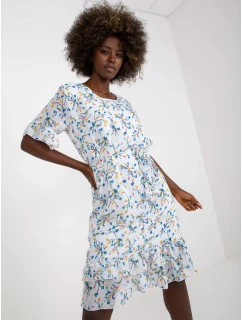 Šaty LK SK 507214 1.21 biela a modrá