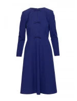 S413 Šaty s mašľou - modré S413 Šaty s mašľou - modré