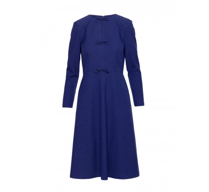 S413 Šaty s mašľou - modré S413 Šaty s mašľou - modré