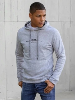 Pánská šedá mikina model 21966791 - Dstreet