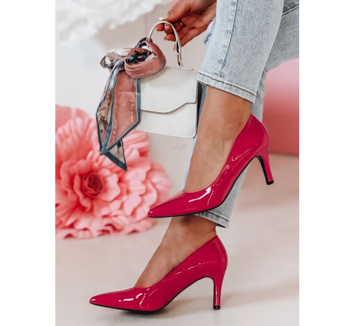 Dámské podpatky fuchsiová Dstreet model 21984529 - FashionStreet