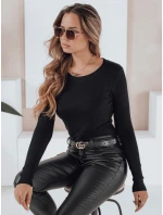 Dámský žebrovaný svetr černý Dstreet model 21990945 - FashionStreet