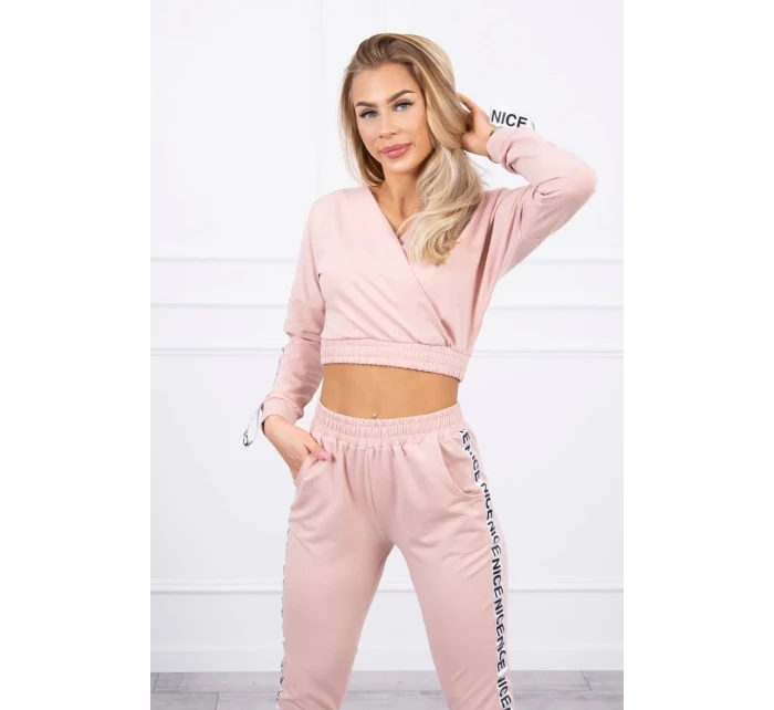 Sada s ozdobnými stuhami tmavo púdrovo ružová Sada s ozdobnými stuhami tmavo púdrovo ružová