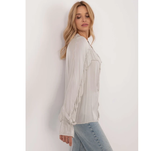 Košeľa TW KS BI 12022.16P svetlo sivá Košeľa TW KS BI 12022.16P svetlo sivá