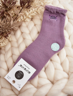 Dámske hrubé fialové ponožky