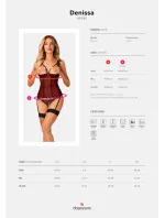 Pikantný korzet Denissa corset - Obsessive