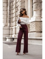 Dámské kalhoty model 21755603 Bordó - LaBalancia