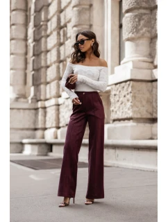 Dámské kalhoty model 21755603 Bordó - LaBalancia