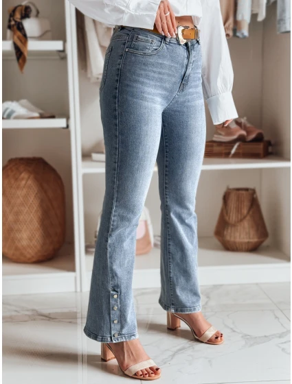 Dámské džínové kalhoty s páskem modré Dstreet model 21985346 - FashionStreet