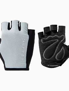 Cyklistické rukavice Wozinsky WRR-02XL veľkosť XL - sivé