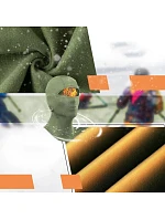 Qunature lyžiarska bunda 13230023015 bike motorbike balaclava veľkosť L - zelená