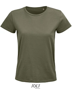 SOL'S Pioneer Women Dámske tričko z organickej bavlny 25.3579 khaki