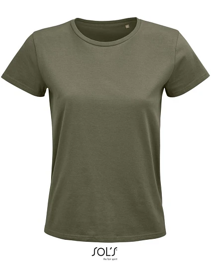 SOL'S Pioneer Women Dámske tričko z organickej bavlny 25.3579 khaki SOL'S Pioneer Women Dámske tričko z organickej bavlny 25.3579 khaki