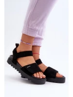 Dámské Semišové Sandály Na Platformě Big Star model 21655456 Černé - Big Star Shoes