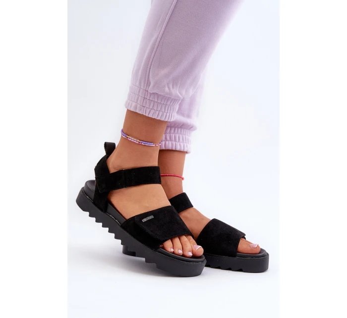 Dámské Semišové Sandály Na Platformě Big Star model 21655456 Černé - Big Star Shoes