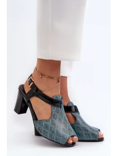 Dámské sandály na podpatku z ekokůže model 21658489 - Boto