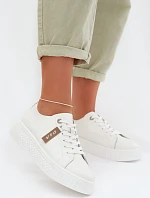 Dámské tenisky z přírodní kůže D&A GR61-5591 bílé