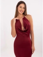 Sukienka IT SK model 21768506 bordowy - FPrice Sukienka IT SK model 21768506 bordowy - FPrice