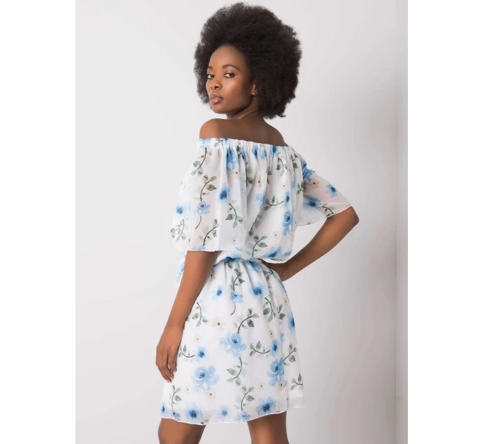 Šaty LK SK 508208.65P biela a modrá