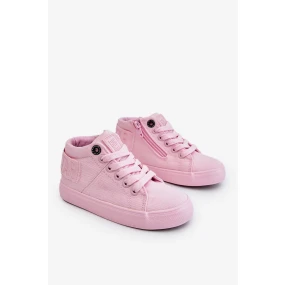 Dětské klasické vysoké tenisky Big Star model 19994099 růžové - Big Star Shoes
