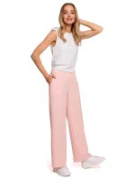Dámske spoločenské nohavice M570 ružové - Moe