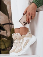 dámské tenisky béžové model 21964445 - Dstreet dámské tenisky béžové model 21964445 - Dstreet