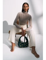 Dámsky rolák Beauty Layers Top LSL Turtleneck 04 - BROWN - beige M003 - TRIUMPH