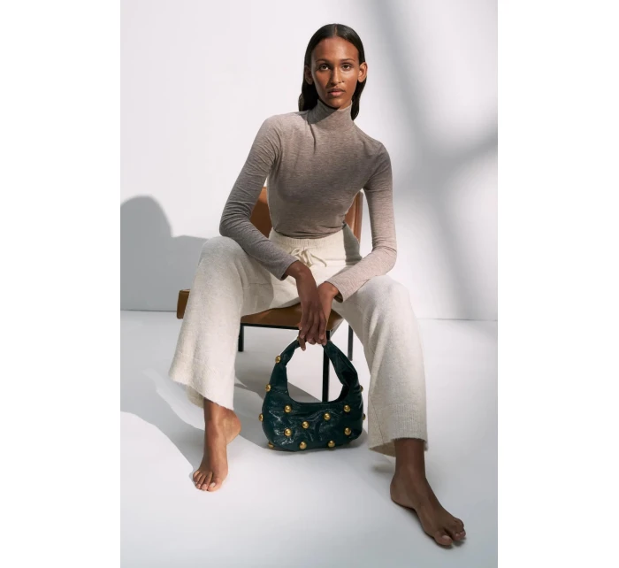 Dámsky rolák Beauty Layers Top LSL Turtleneck 04 - BROWN - beige M003 - TRIUMPH