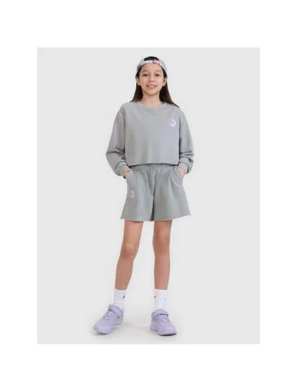 Dívčí mikina bez kapuce model 21435791 - 4F