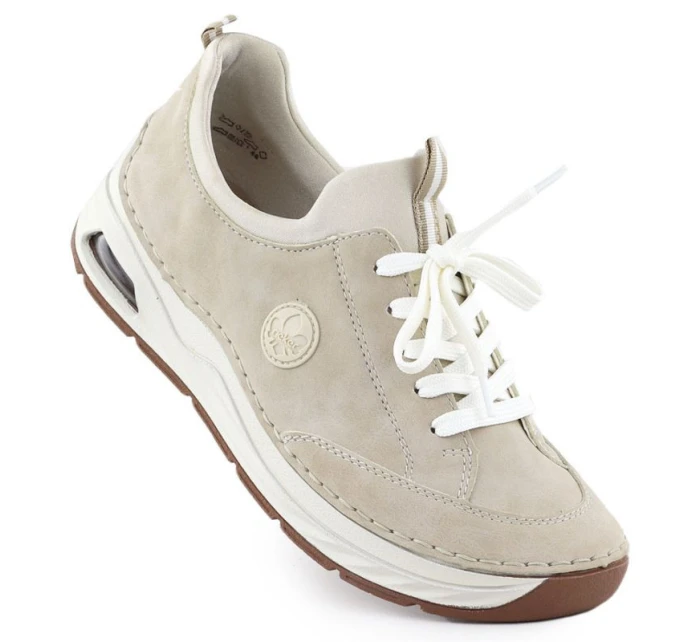 Dámske pohodlné béžové topánky Rieker 44562-62