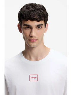 Hugo Loungewear Pánska košeľa na spanie Laze BIANCO (50525236-101)