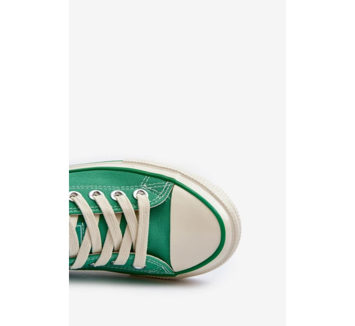 Niskie Trampki Damskie Big Star NN274268 Zielone