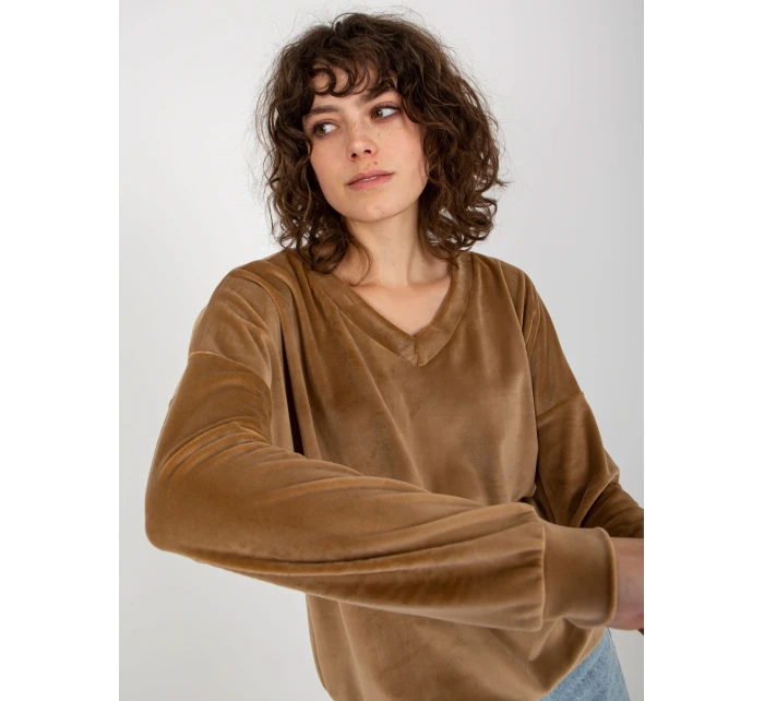 Mikina RV BL 8441.07P ťava Mikina RV BL 8441.07P ťava