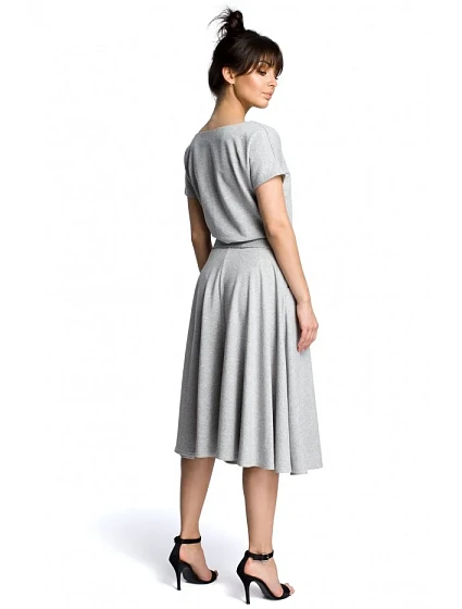 šaty šedé model 18001769 - BeWear šaty šedé model 18001769 - BeWear
