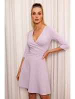model 19660872 Přiléhavé mini šaty fialové - Moe model 19660872 Přiléhavé mini šaty fialové - Moe
