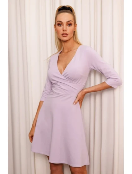 model 19660872 Přiléhavé mini šaty fialové - Moe model 19660872 Přiléhavé mini šaty fialové - Moe