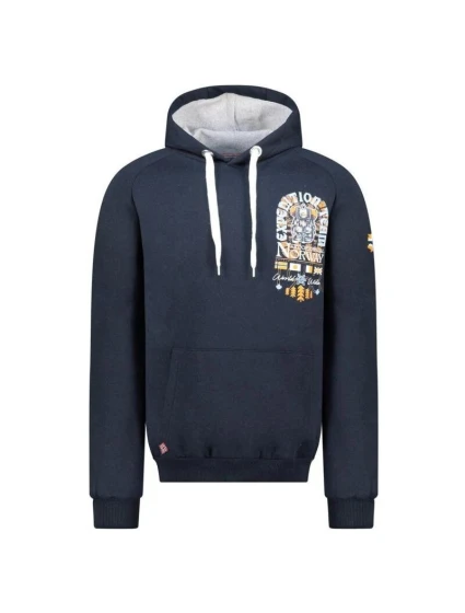 Pánská mikina model 21718664 Šedá melanž s potiskem - Geographical Norway