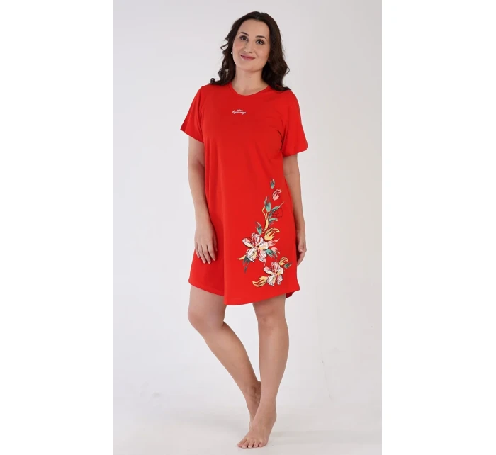 Dámska nočná košeľa s krátkym rukávom Alena