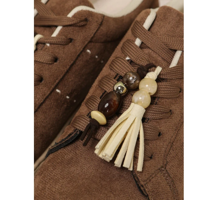 FashionStreet hnedé dámske tenisky ZY1413