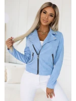 481-3 Semišové tričko s dlhými rukávmi a zipsami - MODRÉ 481-3 Semišové tričko s dlhými rukávmi a zipsami - MODRÉ