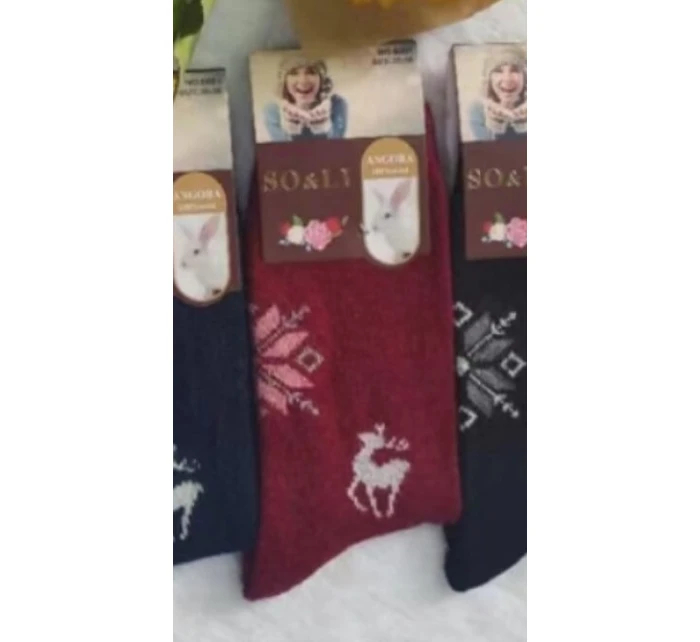 WiK SO&LI 002 dámske angorské ponožky 015 35-42