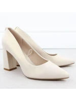 Béžové lodičky Sergio  s  podpatkem model 21906163 - LEONE