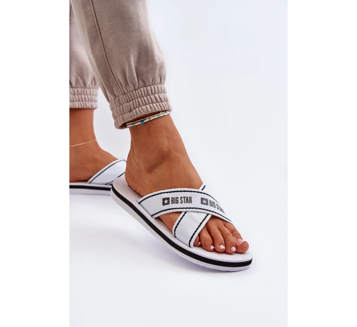 Dámské žabky na pěnové podrážce Big Star model 21652798 Bílé - Big Star Shoes