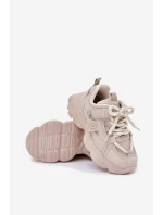 Dětské tenisky na platformě béžové model 21692440 - Boto Dětské tenisky na platformě béžové model 21692440 - Boto