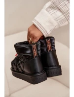 Dámské sněhule na platformě  Černé model 21714117 - D.Franklin