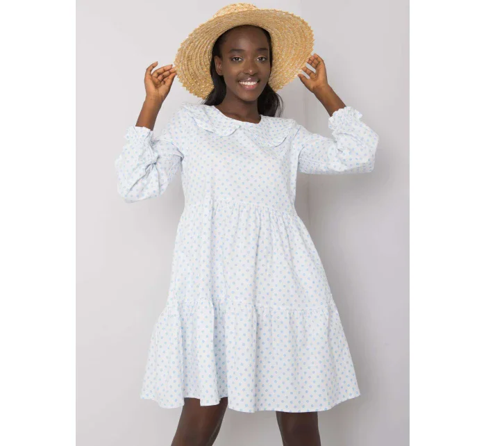 Šaty 123 SK 187576.40P biela a modrá